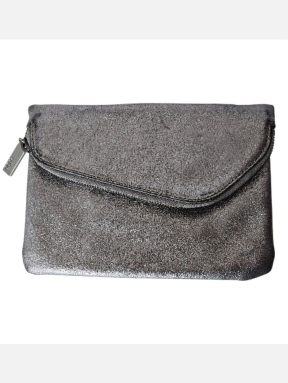 HOBO Daria Metallic Leather Clutch Bag Small **Missing Strap